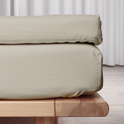Night & Day kuvertlagen percale sand 160x200 cm