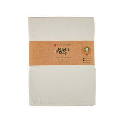 Night & Day kuvertlagen percale sand 160x200 cm