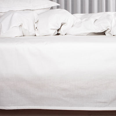 Night & Day Percale flad lagen hvid 150x250 cm