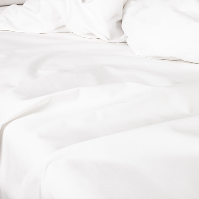 Night & Day Percale flad lagen hvid 150x250 cm