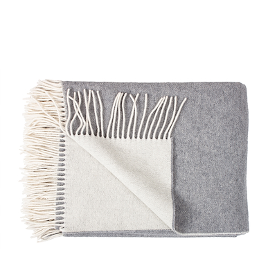 Arctic SMILLA merino & cashmere plaid uld beige 130x190 cm