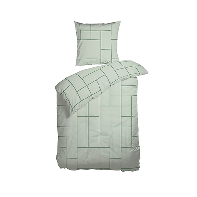 Nordisk Tekstil Karma sengesæt grøn 140x200 cm 