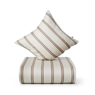 Nordisk Tekstil Laus sengetøj brun 140x220 cm