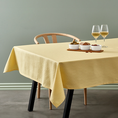 Nordisk Tekstil Lotus dug gul 140x270 cm