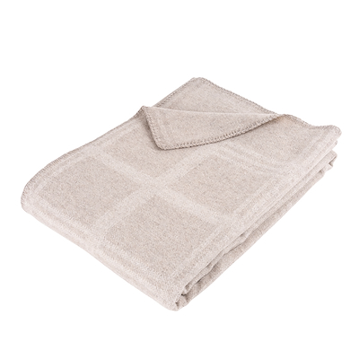 Arctic Nora plaid i uld lys grå 130x200 cm