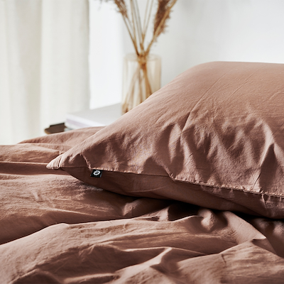 Nordisk Tekstil Kelly sengesæt raw umber