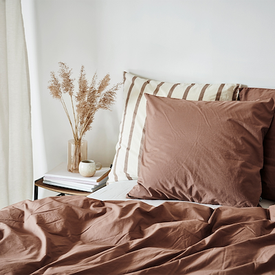 Nordisk Tekstil Kelly sengesæt raw umber