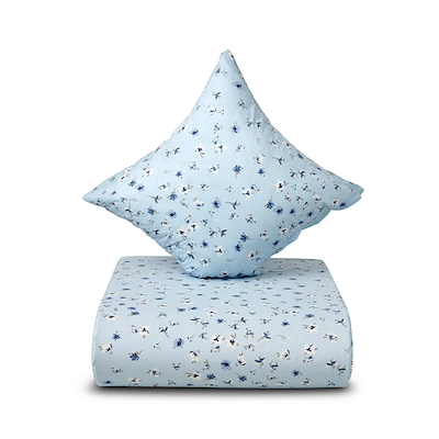 Nordisk Tekstil Garden Flower sengetøj blå 140x200 cm