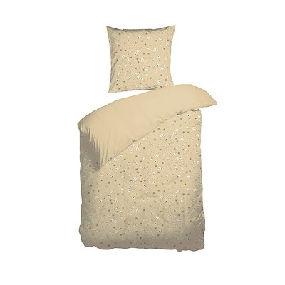 Nordisk Tekstil Garden Flower sengetøj gul 140x220 cm