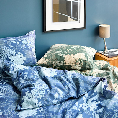 Nordisk Tekstil Hortensia sengetøj grøn 140x220 cm