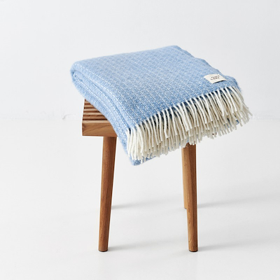Arctic Anda uld plaid lyseblå 130x180 cm