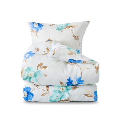 Nordisk Tekstil Maize sengetøj blå/grøn 140x220 cm