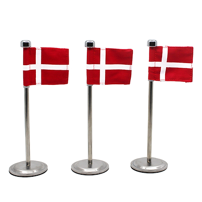 Haahr&Co. Dannebrog bordflag 3 stk. H 20 cm