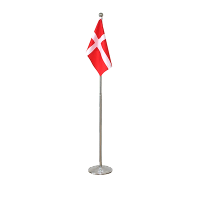 Haahr&Co. gulvflag i metal Dannebrog str. 108-192cm