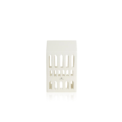 Kähler Urbania Lyshus Kirke hvid 18 cm