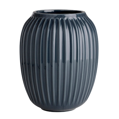 Kähler Hammershøi vase antracitgrå 20 cm