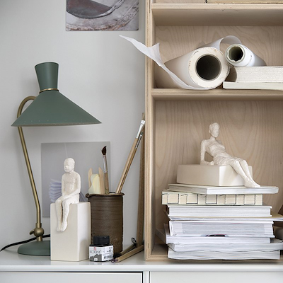 Kähler Character skulptur hvid H21,5 cm