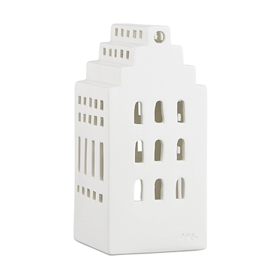 Kähler Urbania lyshus herregård hvid 17 cm