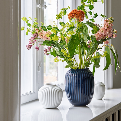 Kähler Hammershøi vase indigo blå 20 cm
