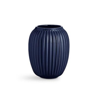 Kähler Hammershøi vase indigo blå porcelæn 25 cm