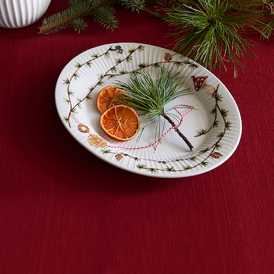 Hammershøi Jul fad hvid Ø28,5 cm