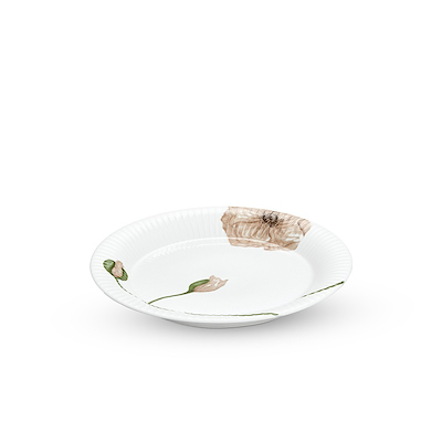 Kähler Hammershøi Poppy tallerken hvid 27 cm