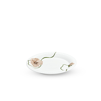 Kähler Hammershøi Poppy tallerken hvid 22 cm