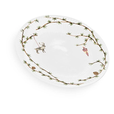 Hammershøi Jul ovalt fad 2020 27x34 cm