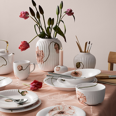 Kähler Hammershøi Poppy fad hvid 28,5 cm