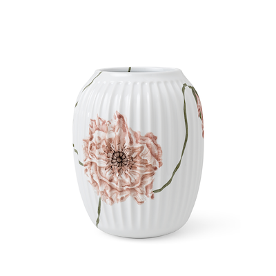 Kähler Hammershøi Poppy vase lyserød 21 cm