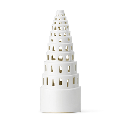 Kähler Urbania lyshus Babel hvid 22,5 cm