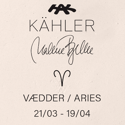 Kähler Astro stjernetegn vædder figur hvid