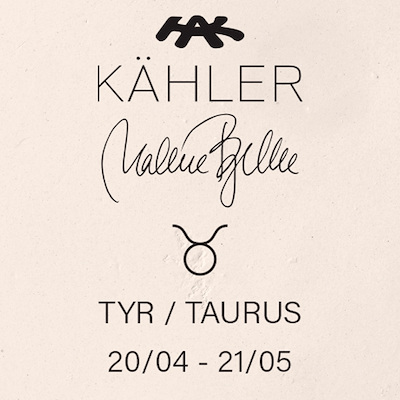 Kähler Astro stjernetegn tyr hvid