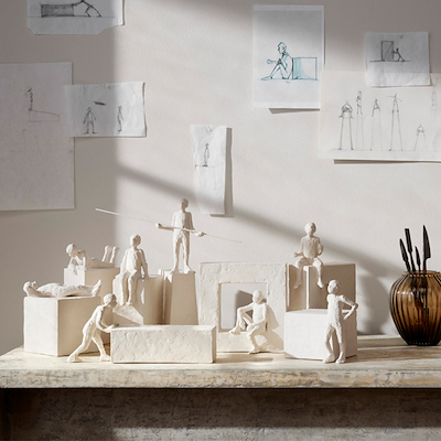 Kähler Astro Stjernetegn Tvilling Hvid 24 Cm