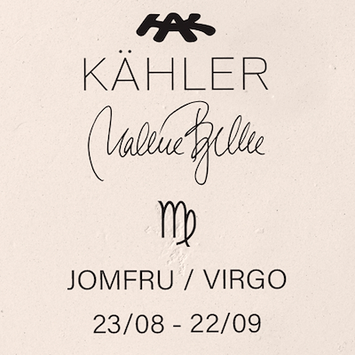 Kähler Astro jomfru figur hvid 21 cm