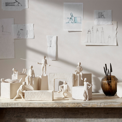 Kähler Astro jomfru figur hvid 21 cm