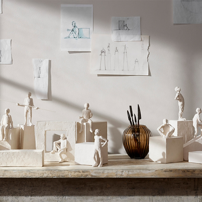 Kähler Astro stjernetegn skorpion hvid 14 cm