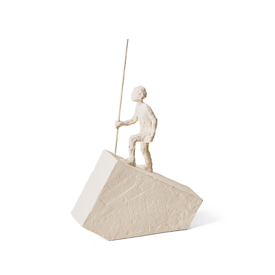 Kähler Astro stenbuk skulptur hvid 25 cm