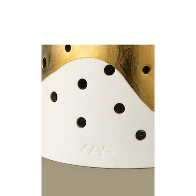 Kähler Nobili fyrfadsstage guld 30 cm