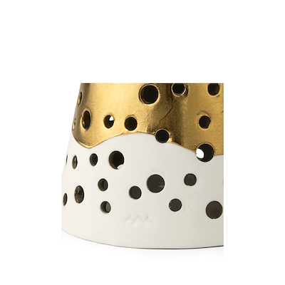 Kähler Nobili fyrfadsstage guld 19 cm