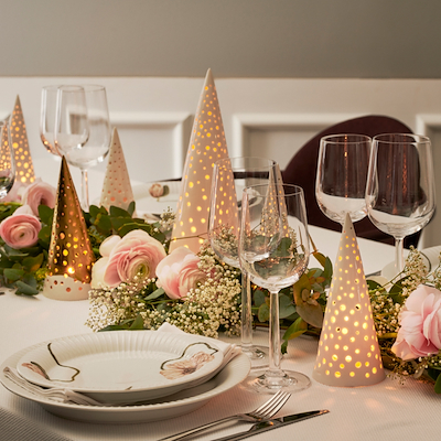 Kähler Nobili fyrfadsstage guld 19 cm