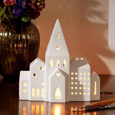 Kähler Urbania lyshus city hvid