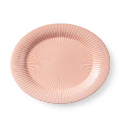 Kähler Hammershøi ovalt fad lyserød 28,5 cm