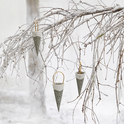 Kähler Nobili kræmmerhus olivengrøn H14,5 cm