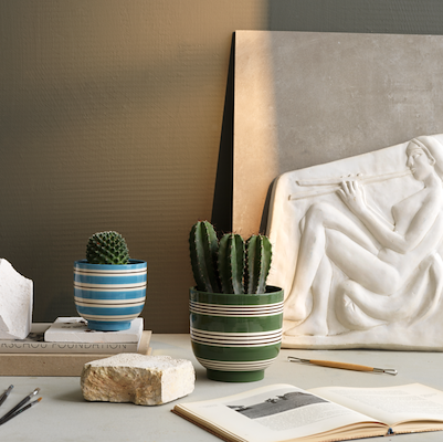 Kähler Omaggio Nuovo urtepotteskjuler blå 11 cm