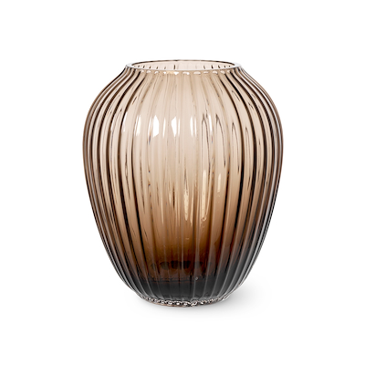 Hammershøi glasvase 18,5  cm vase valnød