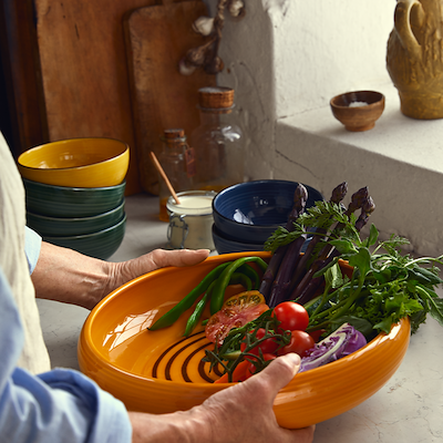 Kähler Colore bordfad saffron yellow Ø34 cm