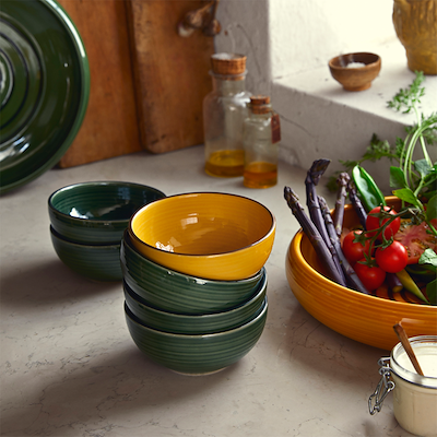 Kähler Colore skål saffron yellow ø15