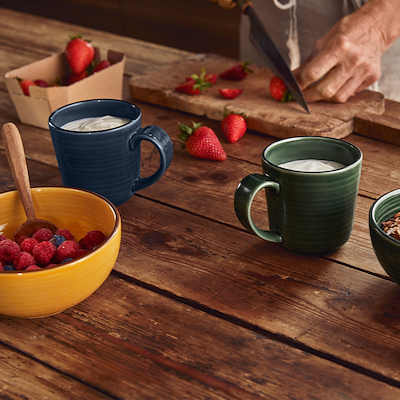 Kähler Colore skål saffron yellow ø15