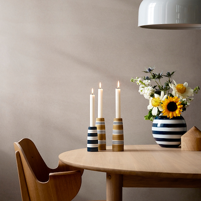 Kähler Omaggio Nuovo lysestage okker 16 cm